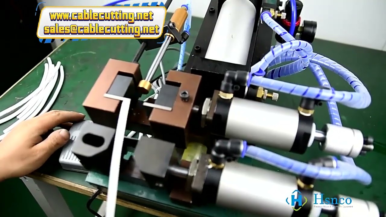 305 Pneumatic Wire Stripping Cable Pushing Pulling Machine Semi-Automatic Wire Stripper Tool