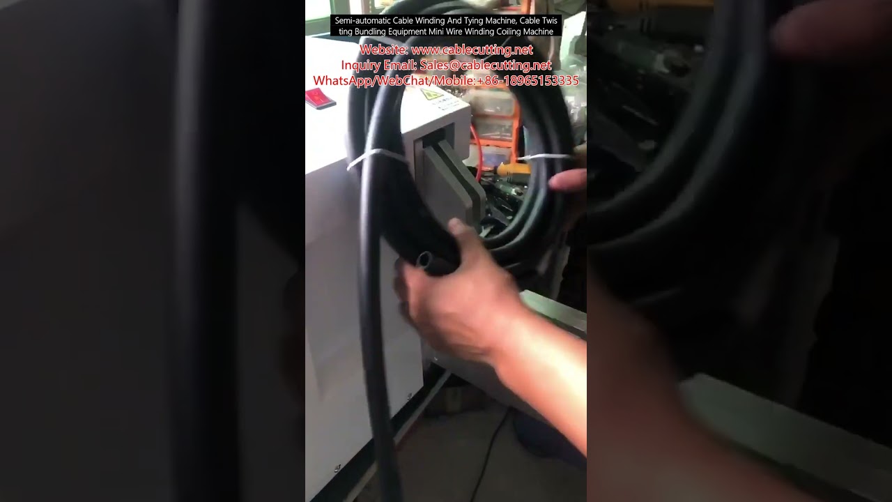 Semi-Automatic Cable Winding and Tying Machine | Mini Wire Twisting & Bundling Equipment