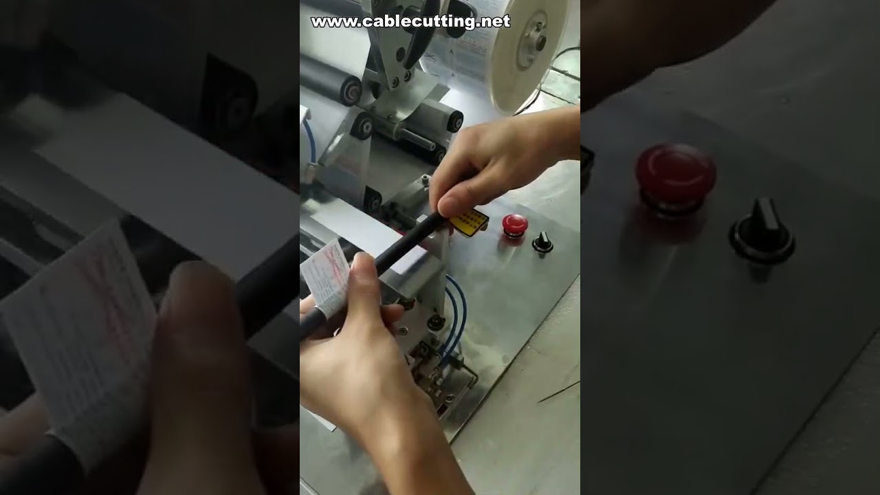 Semi-Automatic Cable Wire Folded Labeling Machine