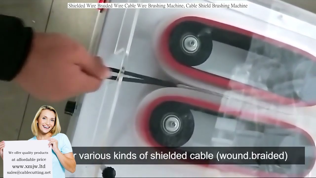 Shielded Wire Braided Cable Wire Brushing Machine | Cable Shield Brushing Machine