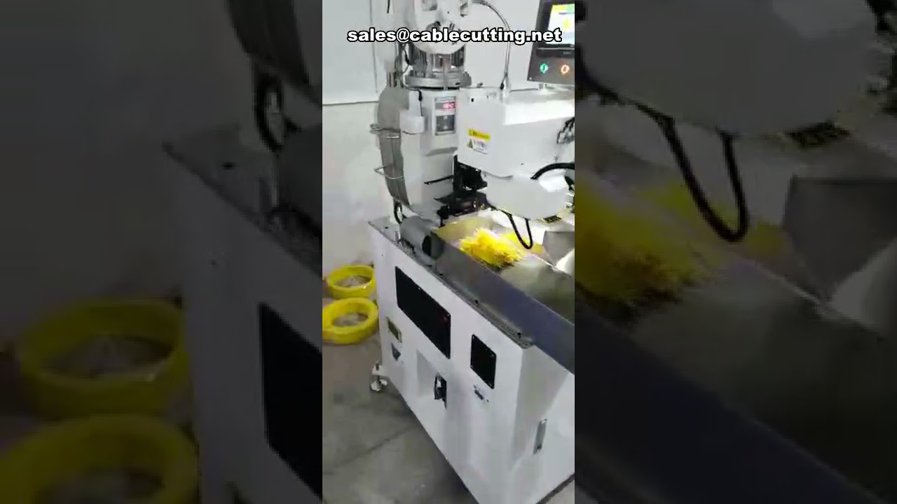 High-Speed Full Double Head Wire and Five Cable Crimp Terminal Machine