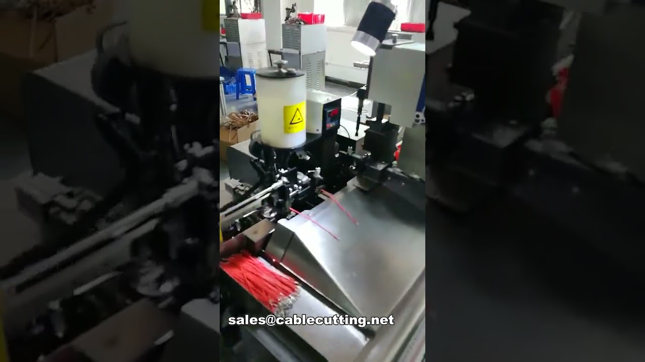 Full Automatic Wire Cut, Strip, One-End Crimping, Another-End Stripping & Tinning Machine 501-S