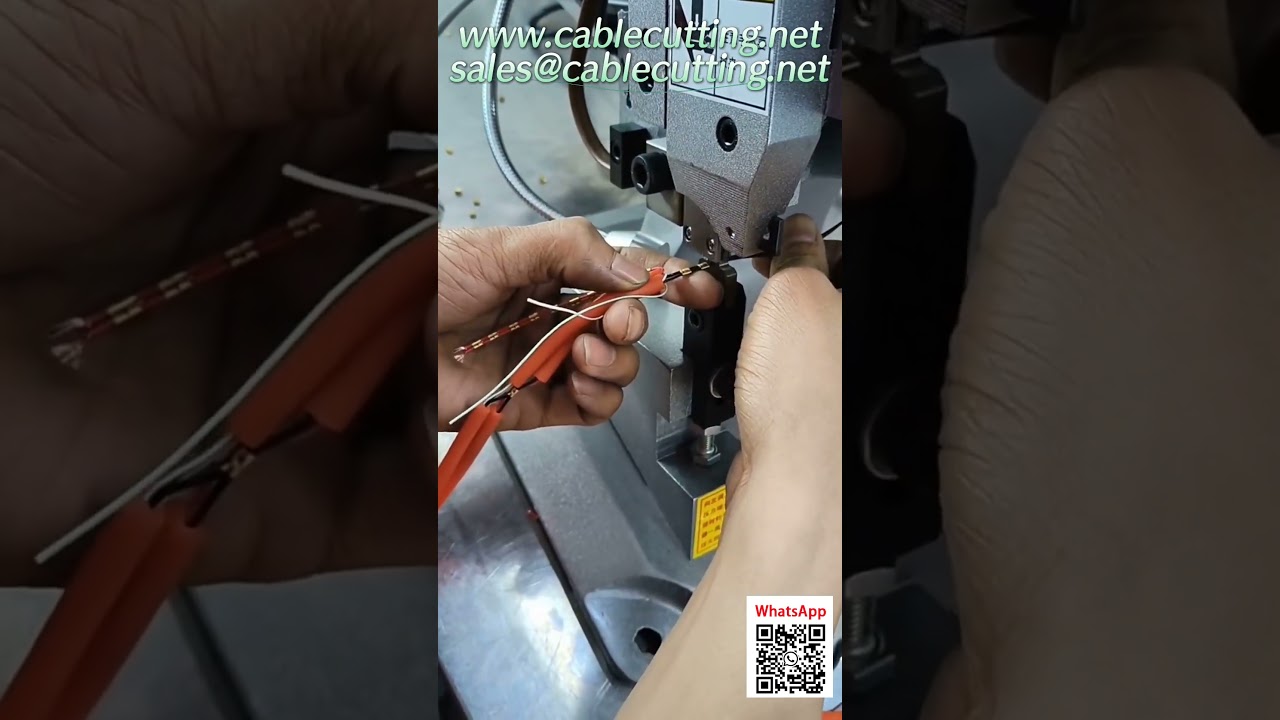3-in-1 Automatic Wire Cutting Stripping Crimping Machine