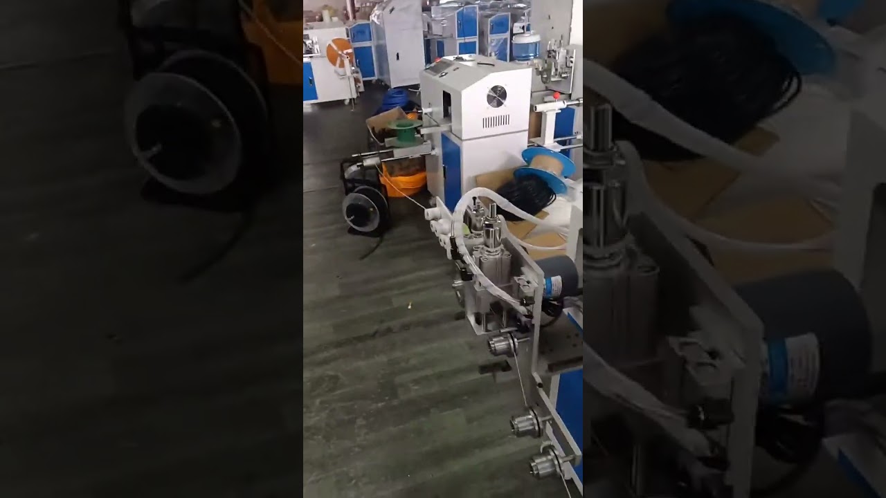 ماكينة فرز وقطع ولف الكابلات المحورية الأوتوماتيكية القائمة على الأرضية | حل متكامل لكابلات RF