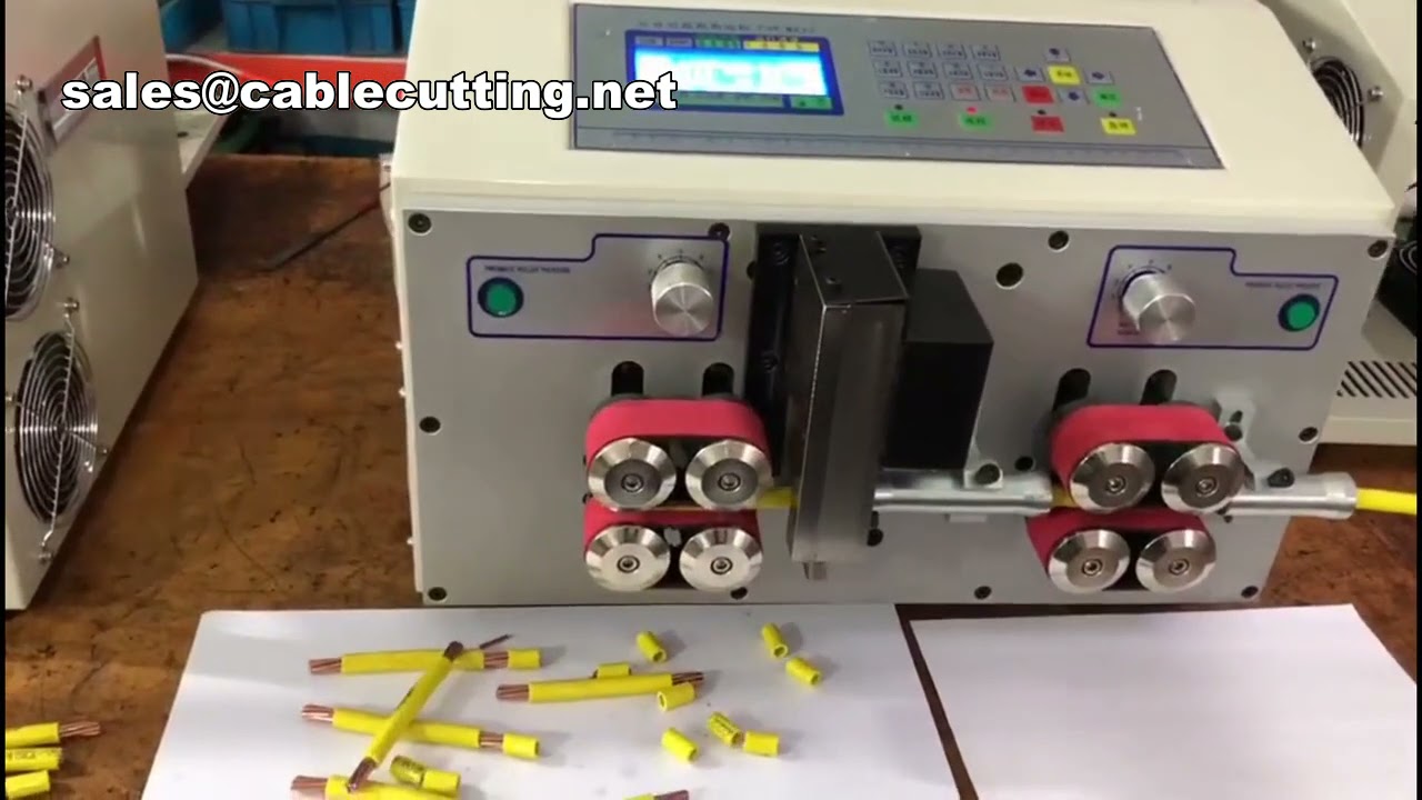 Automatic Electrical Sleeve Manual Straighten Wire Stripper Cutter Tool, Large Cable Making Machine