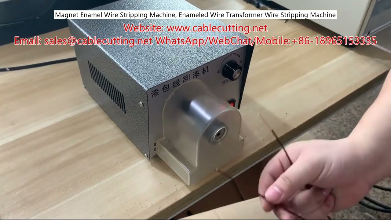 Magnet Enamel Wire Stripping Machine for Enameled Transformer Wire