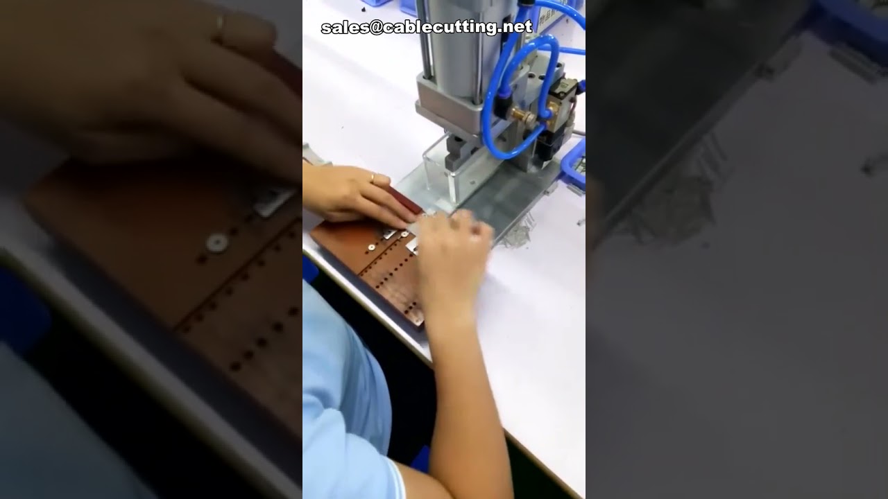 آلة تجعيد أطراف الكابلات الهوائية شبه الأوتوماتيكية - ماكينة توصيل شريط IDC المسطح