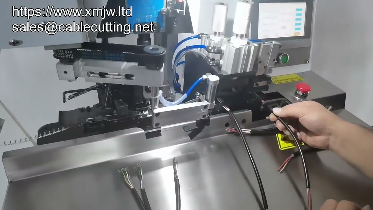 Full Automatic Jacketed Wire Stripping And Terminal Machine For Cable Wire Jacket Cutting And Stripping