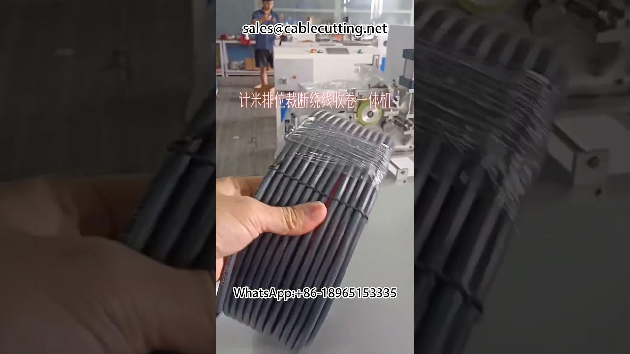 Wire Winding Machine with Meter Counting and Row Position Cutting for Winding and Rewinding