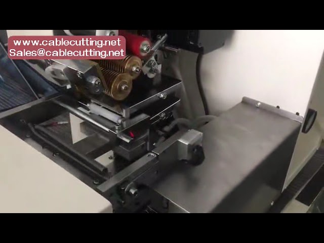 Semi-Automatic USB Wire Harness Tube Steel Hose Self-Adhesive Labeling Machine with Label Folding